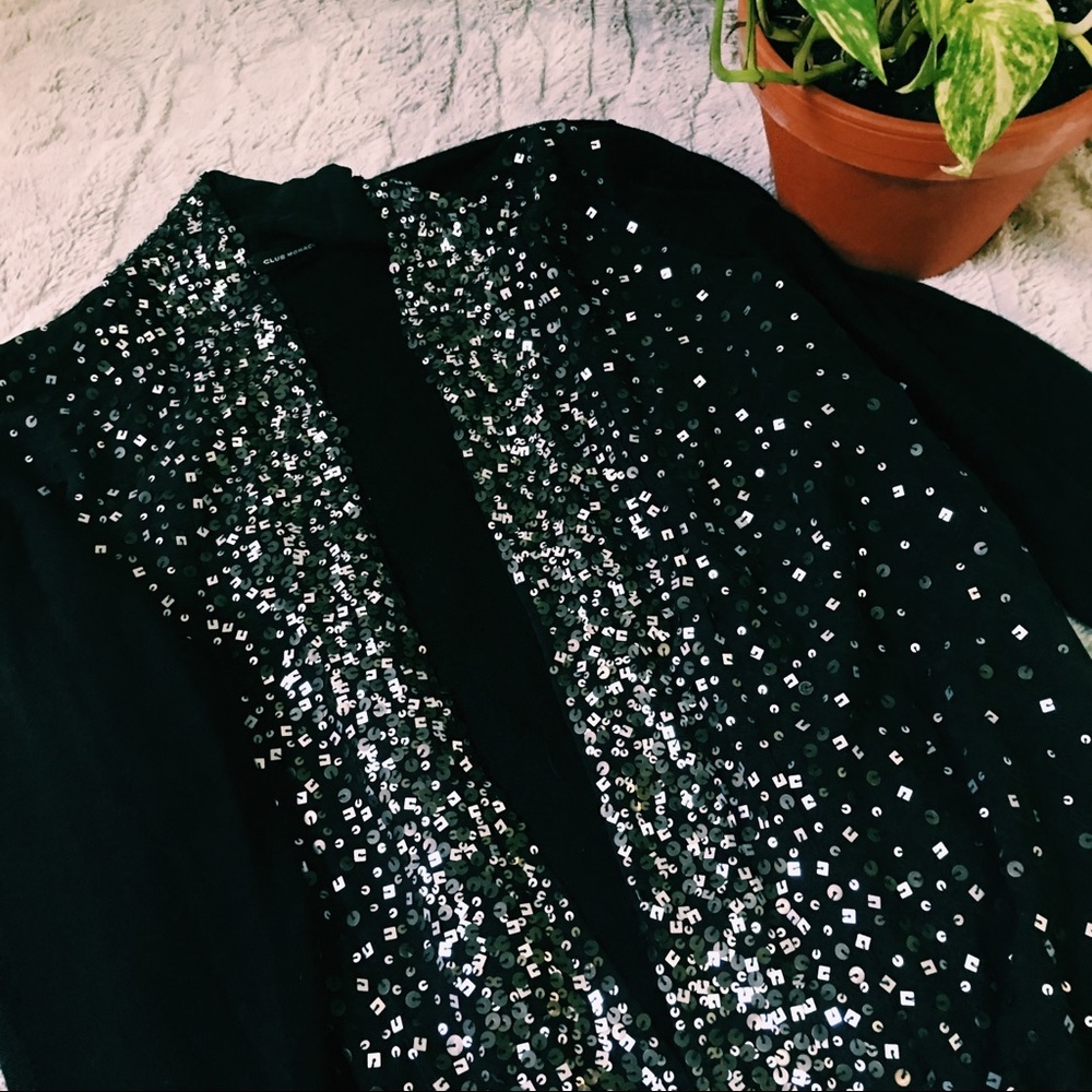 Club Monaco Sequined Cardigan 🌸